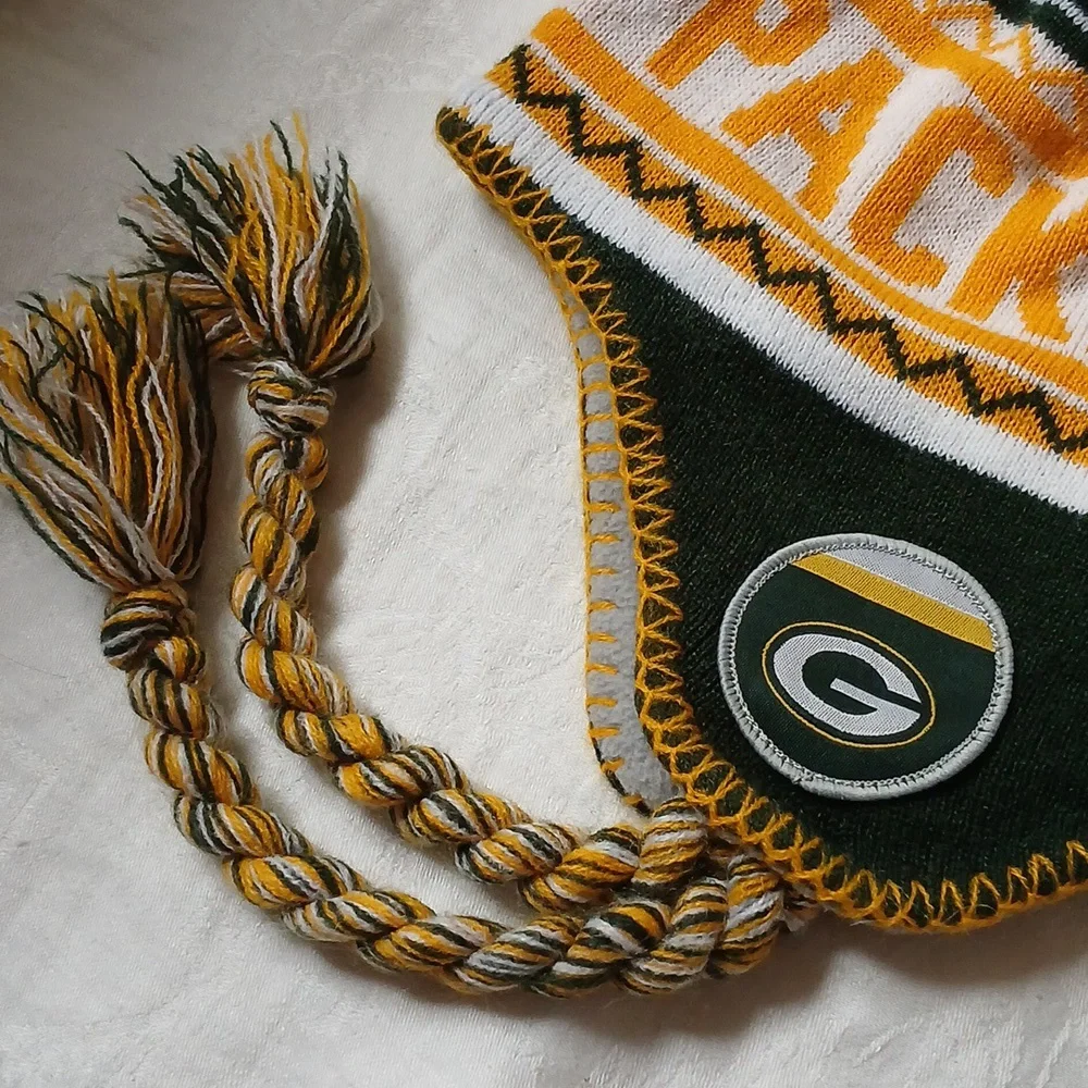 NFL Green Bay Packers Kids Pom-Pom Knit Hat